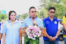 นายก อบจ.ตาก ร่วมกิจกรรมตั้งจุดร่วมบริการประชาชนช่วงเทศกาลสงกรานต์ ต.ป่ามะม่วง