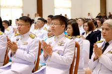 อบจ.ตาก เข้าร่วมพิธีเจริญพระพุทธมนต์และทำบุญตักบาตรถวายพระราชกุศล (ข้าวสาร อาหารแห้ง) เฉลิมพระเกียรติสมเด็จพระนางเจ้าสิริกิติ์ พระบรมราชินีนาถ พระบรมราชชนนีพันปีหลวง เนื่องในโอกาสวันเฉลิม